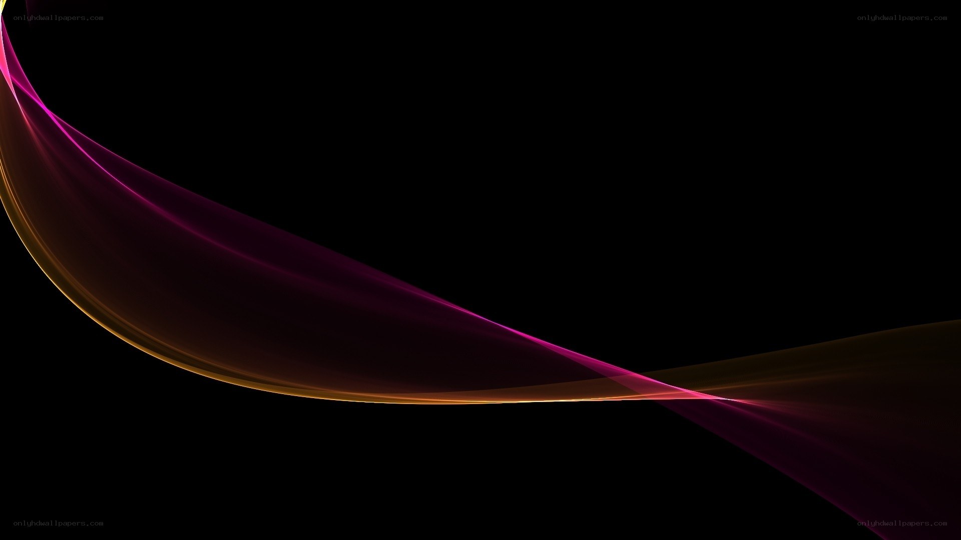 Abstract purple and gold wave