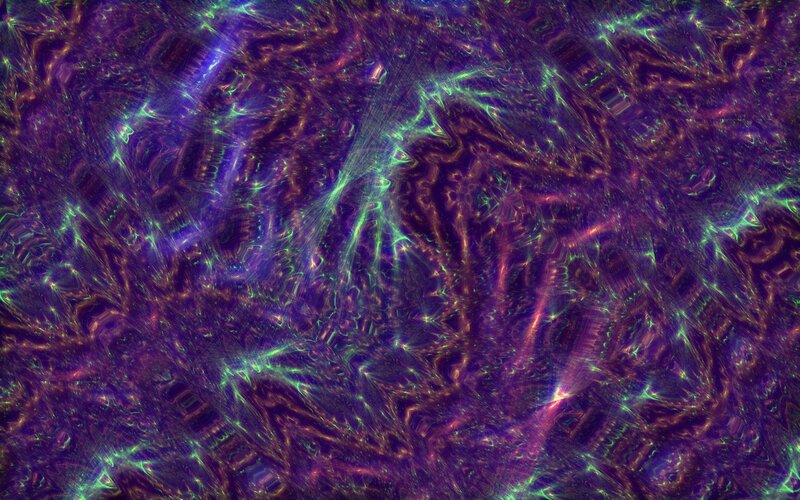 Abstract purple and green fractal pattern