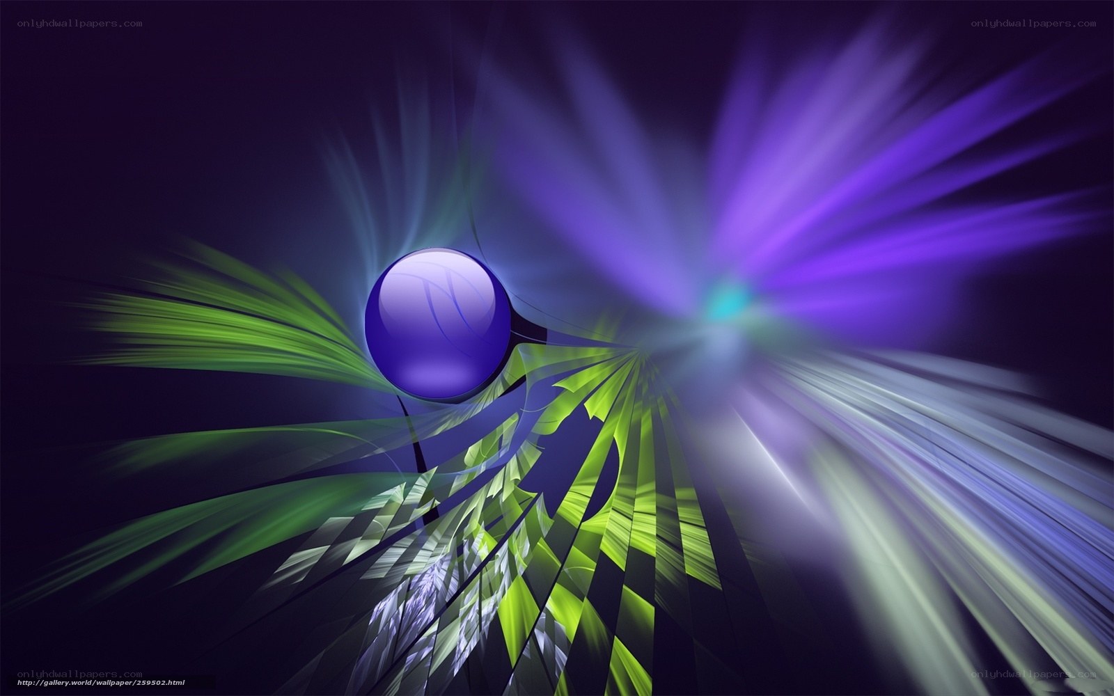 Abstract purple and green light design