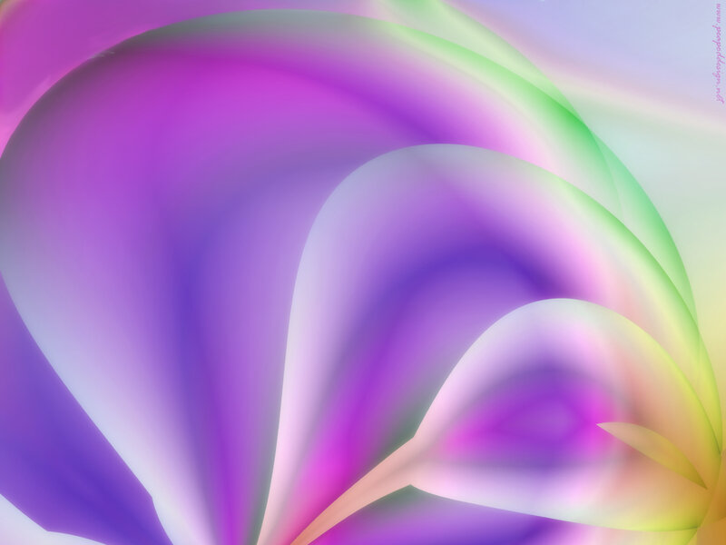 Abstract purple and green swirl