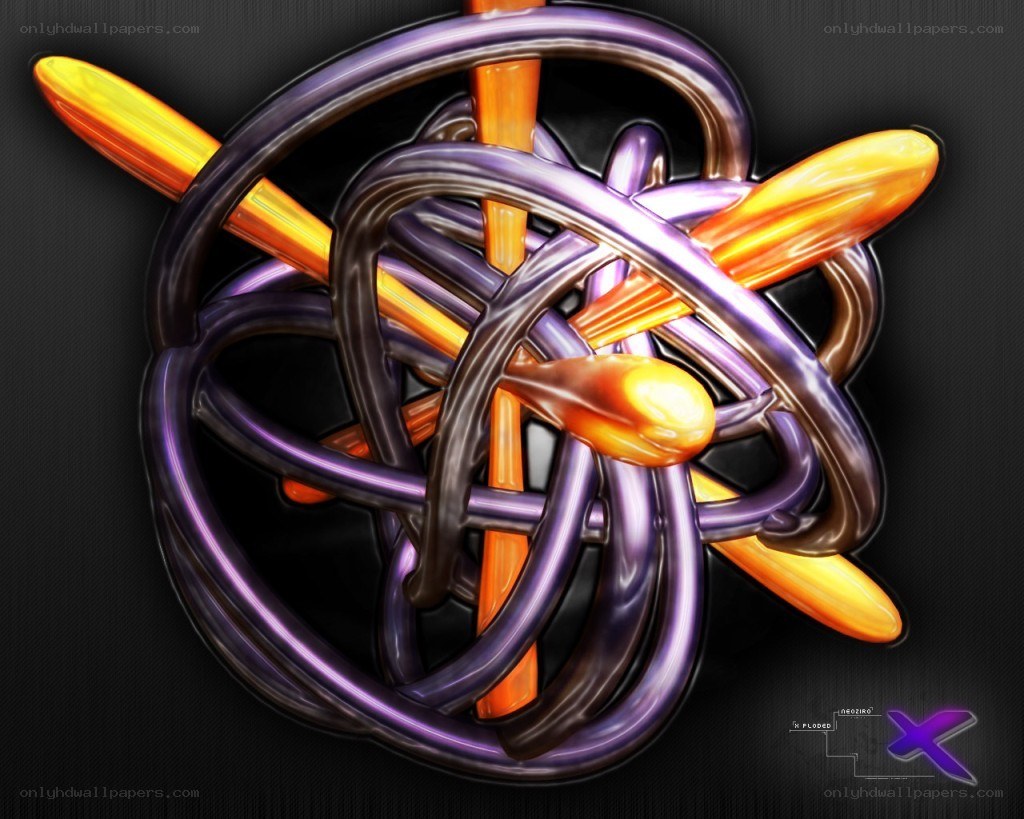 abstract purple and orange design