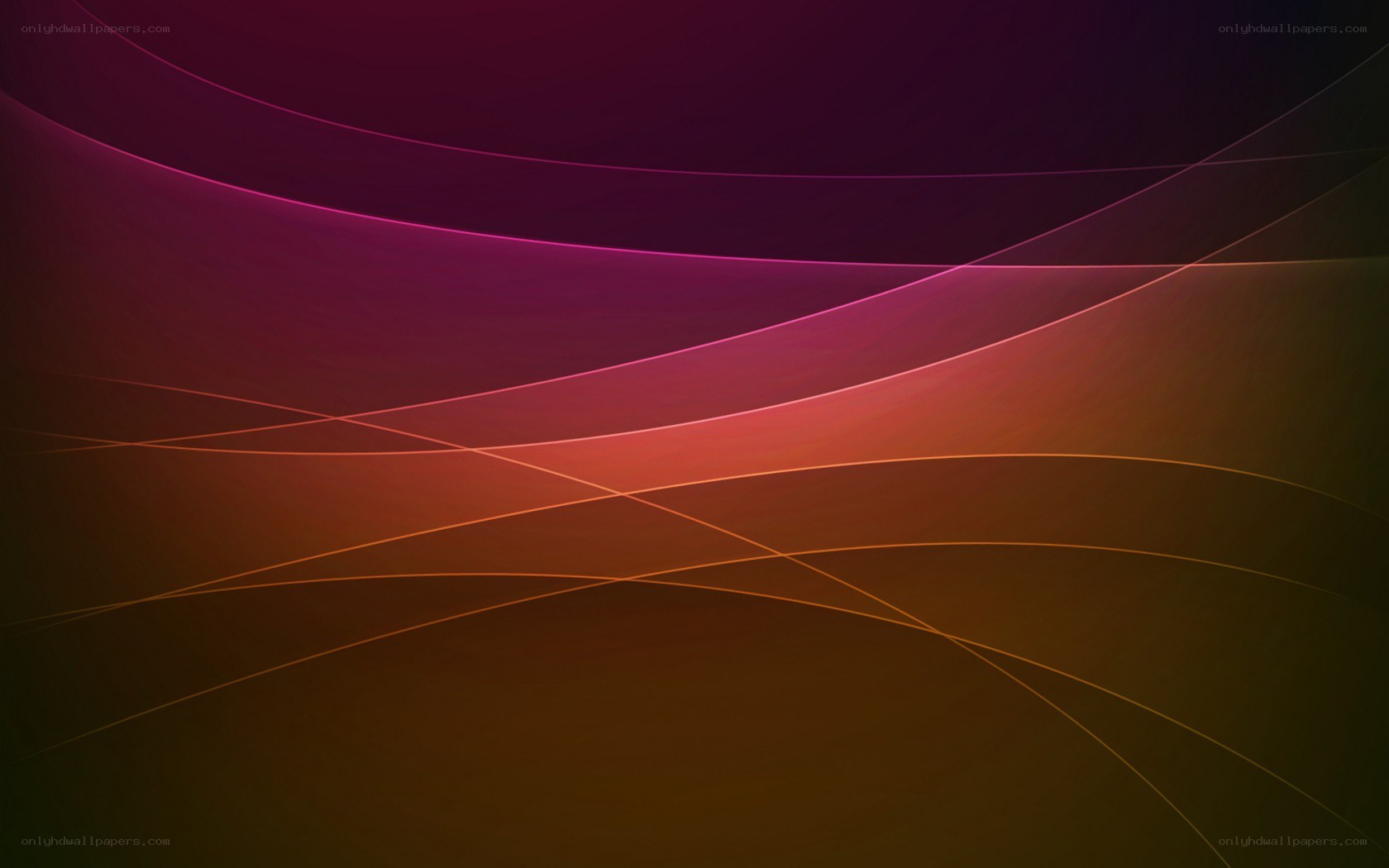 Abstract purple and orange waves