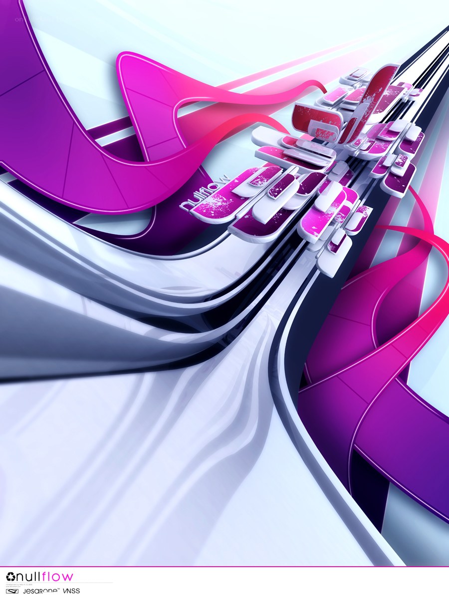 Abstract purple and pink design