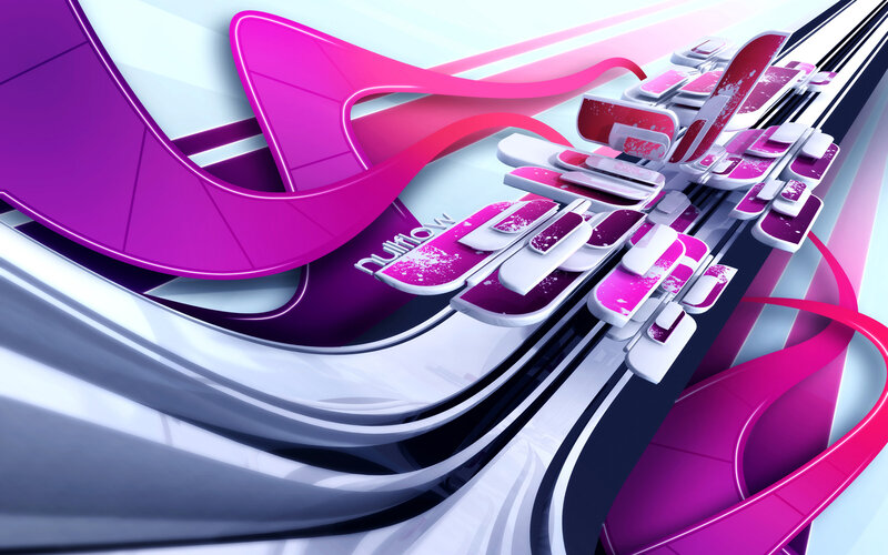 abstract purple and pink design
