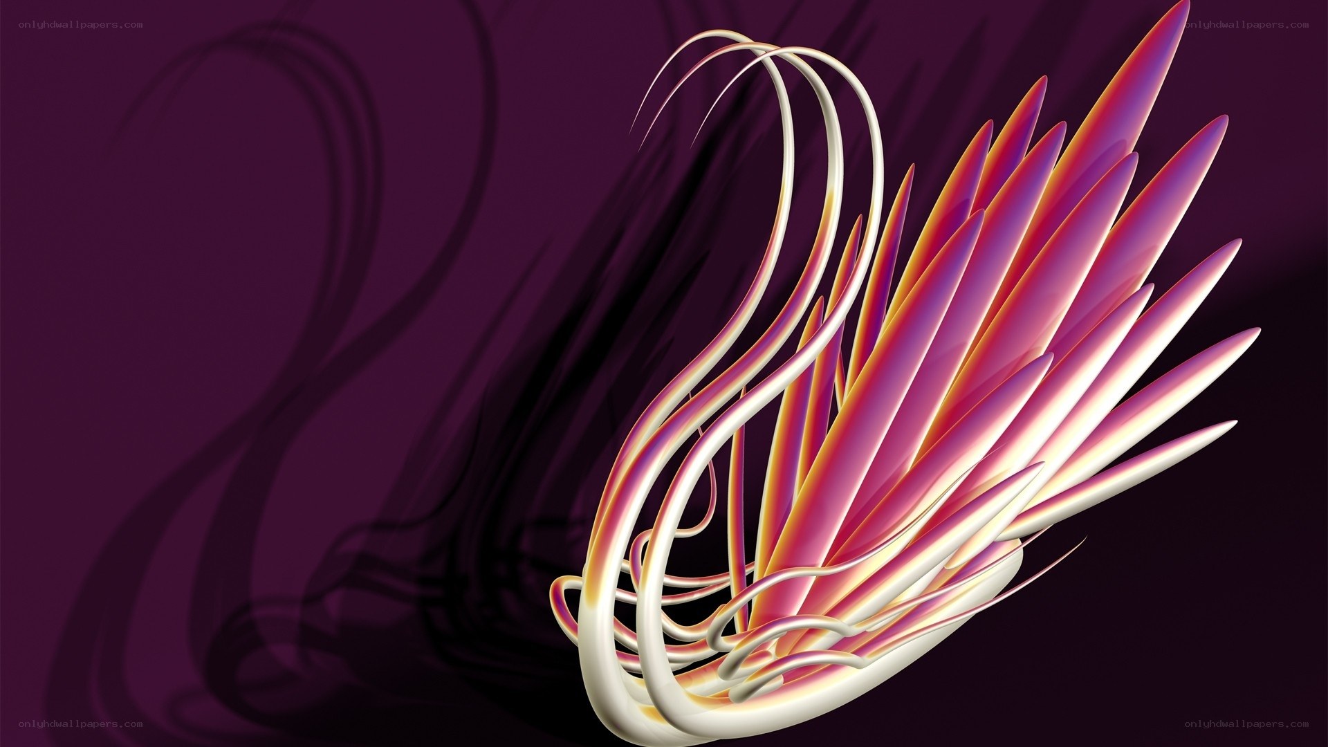 Abstract purple and pink design