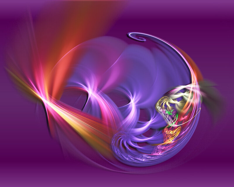 Abstract purple and pink swirls