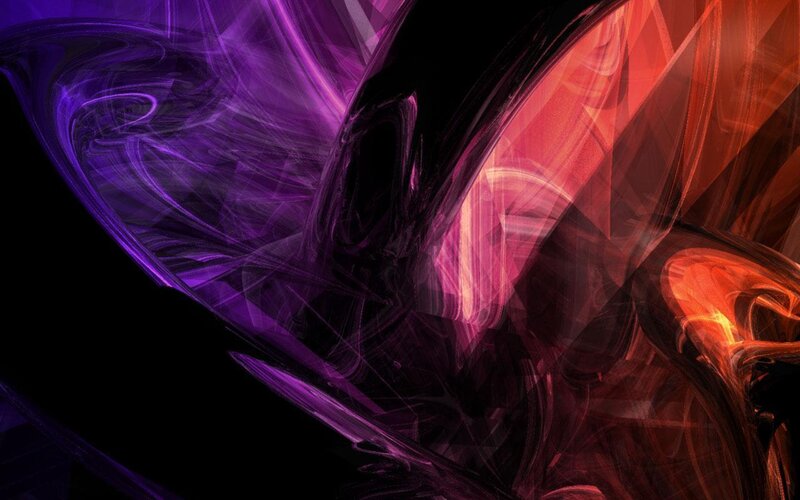 Abstract purple and red swirls