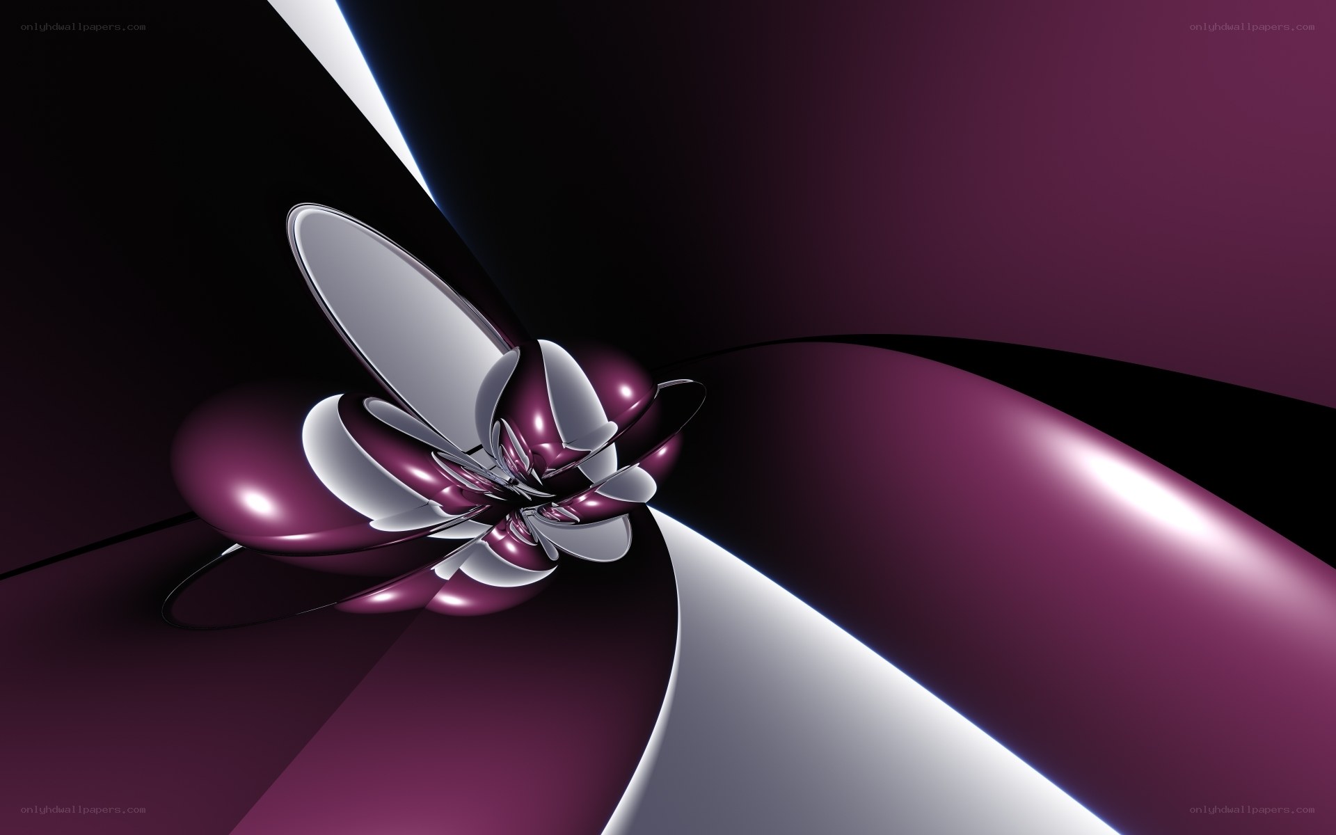 abstract purple and silver design