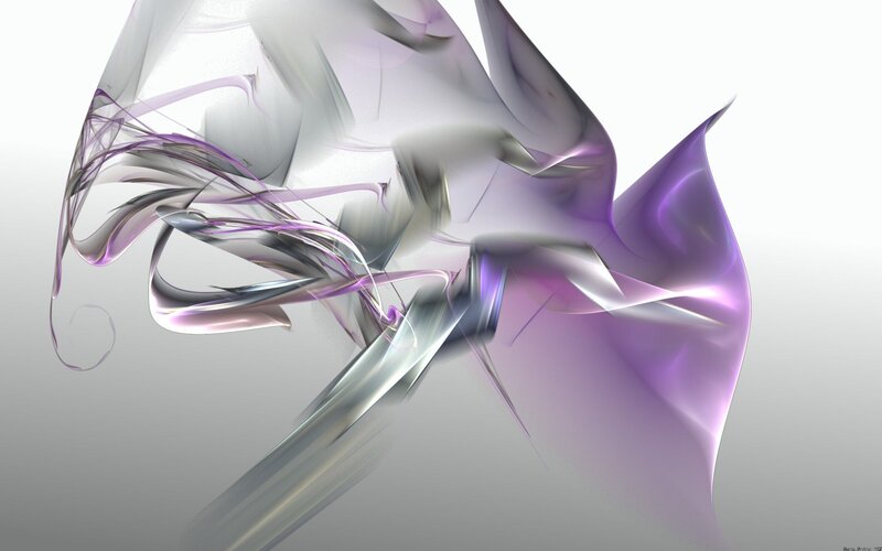 Abstract purple and silver fractal art
