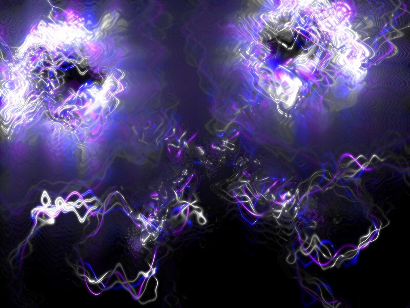 Abstract purple and white light patterns