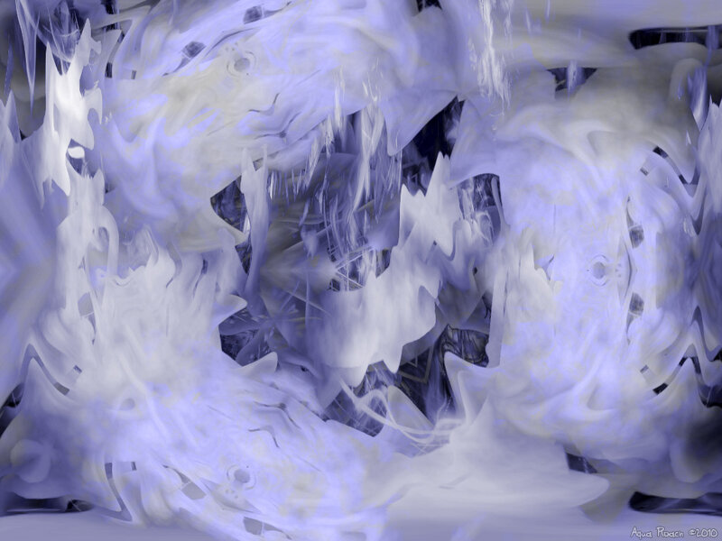 Abstract purple and white swirls