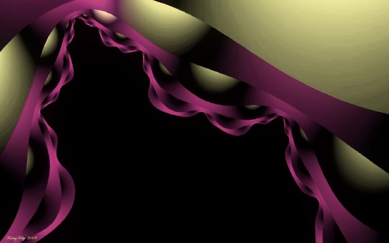 Abstract purple and yellow fractal