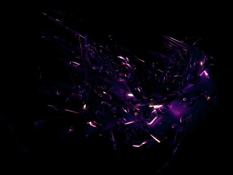 abstract purple crystalline structure