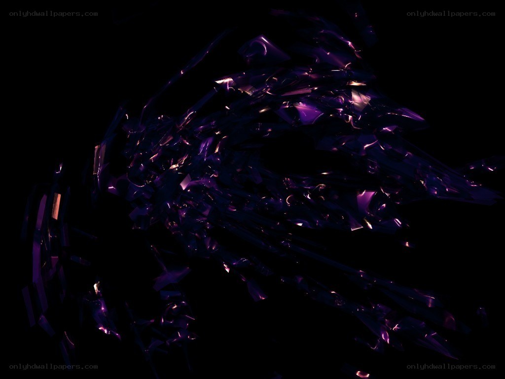 abstract purple crystalline structure