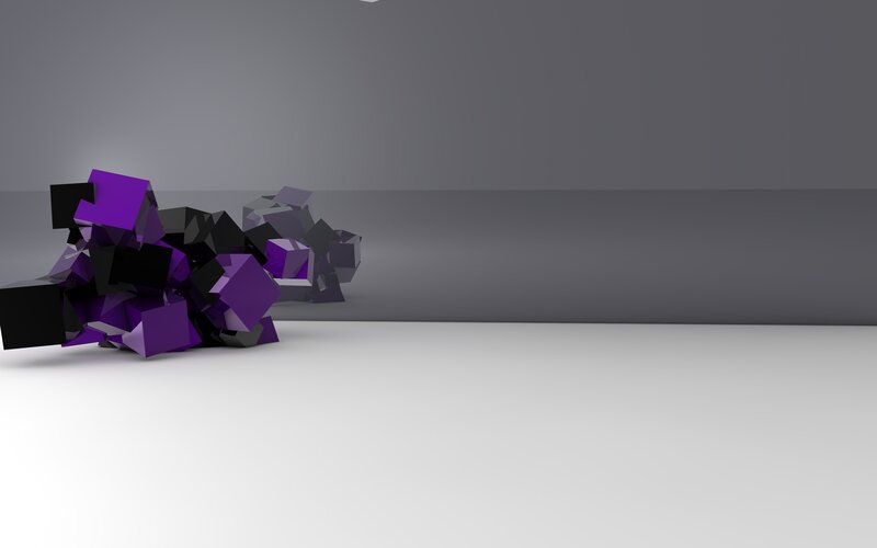 abstract purple cubes