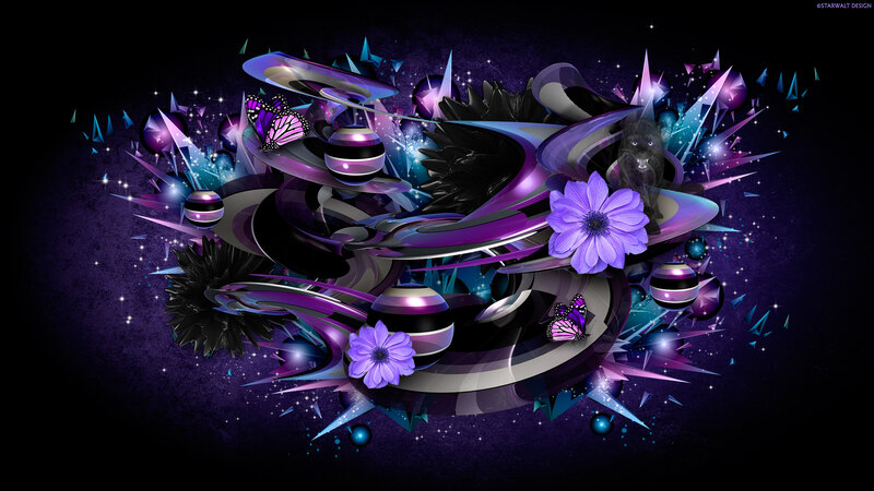 Abstract Purple Design — Dramatic