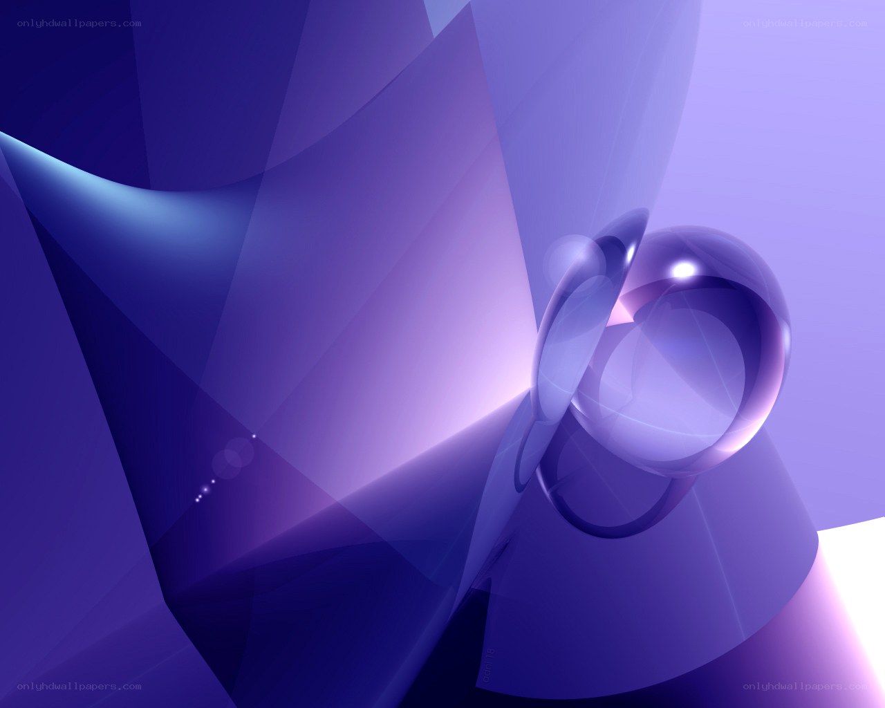 Abstract purple digital art