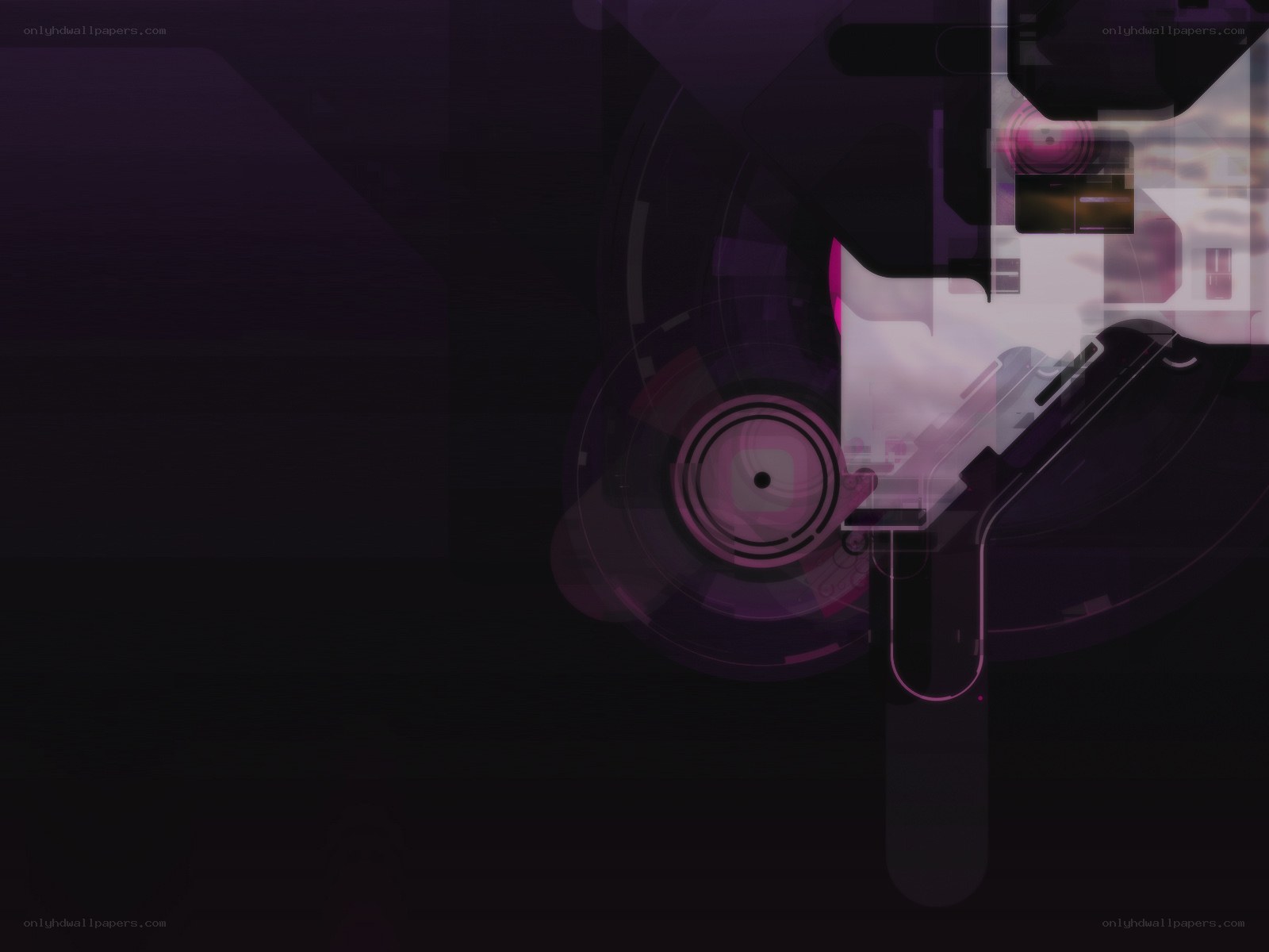 abstract purple digital art