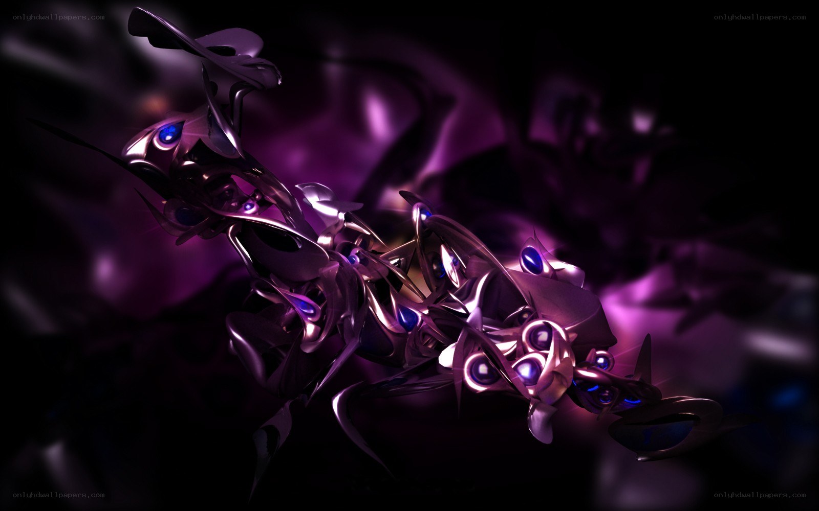 abstract purple digital art