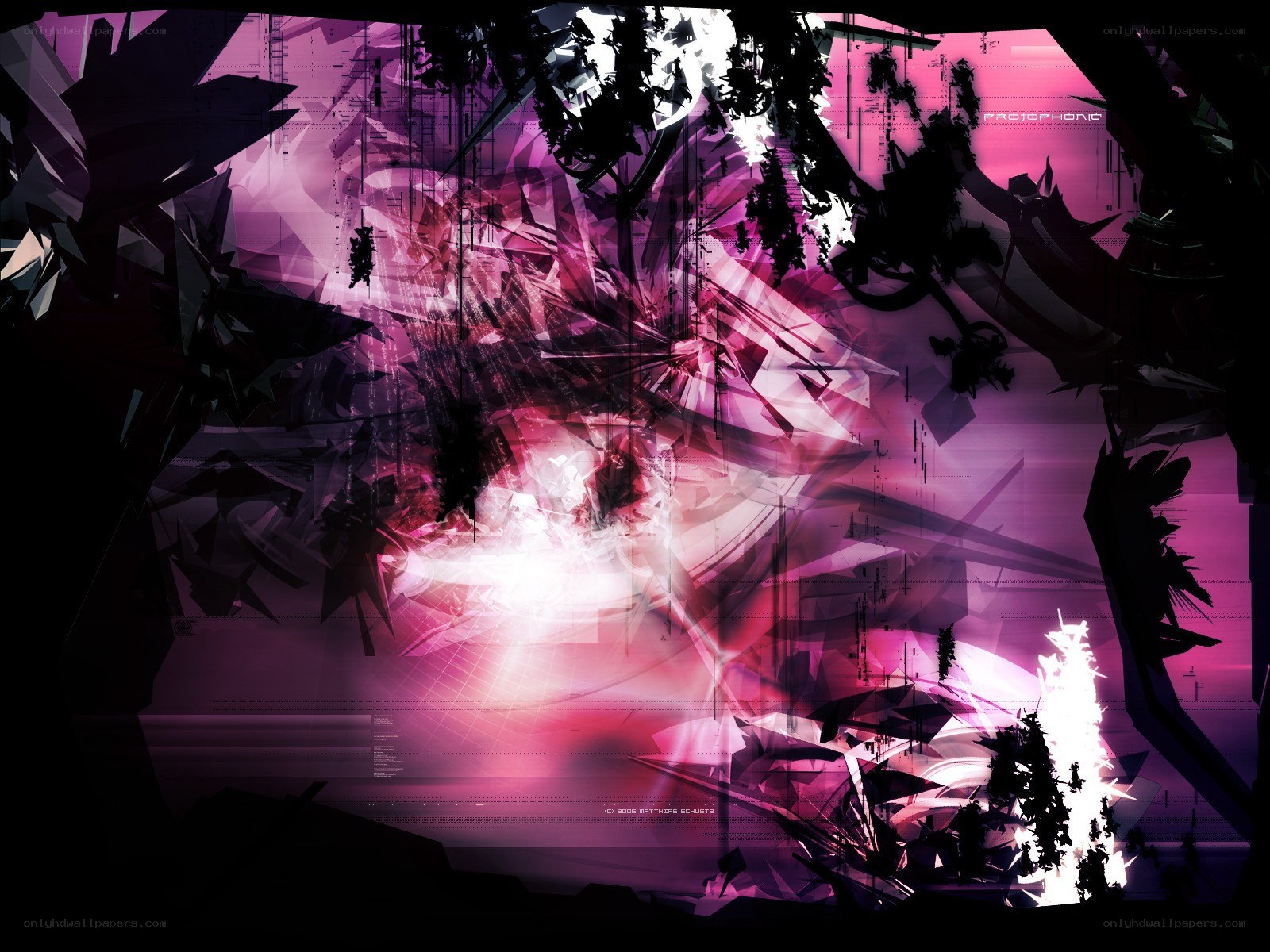 Abstract purple digital art