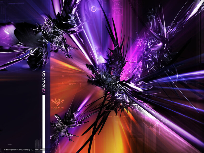 Abstract purple digital art