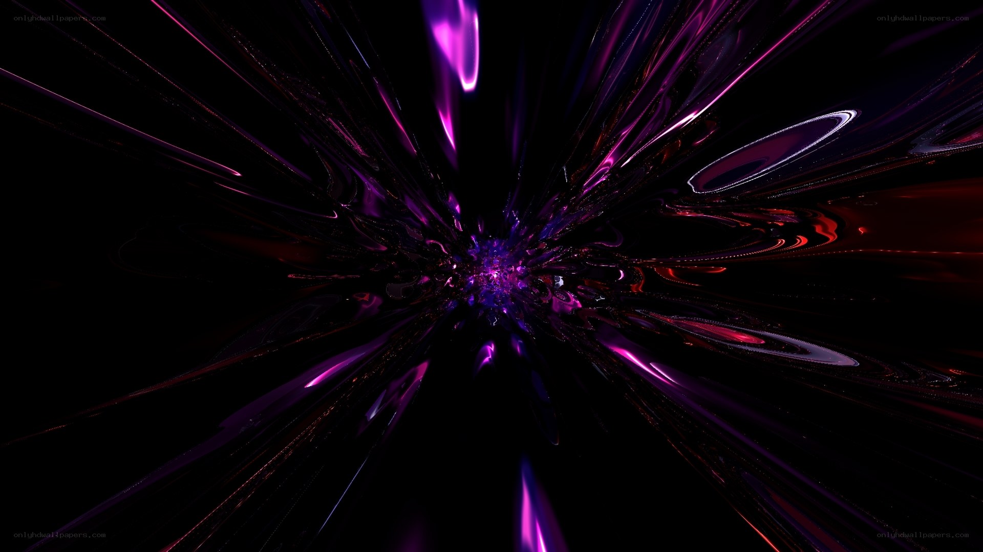 Abstract purple energy burst