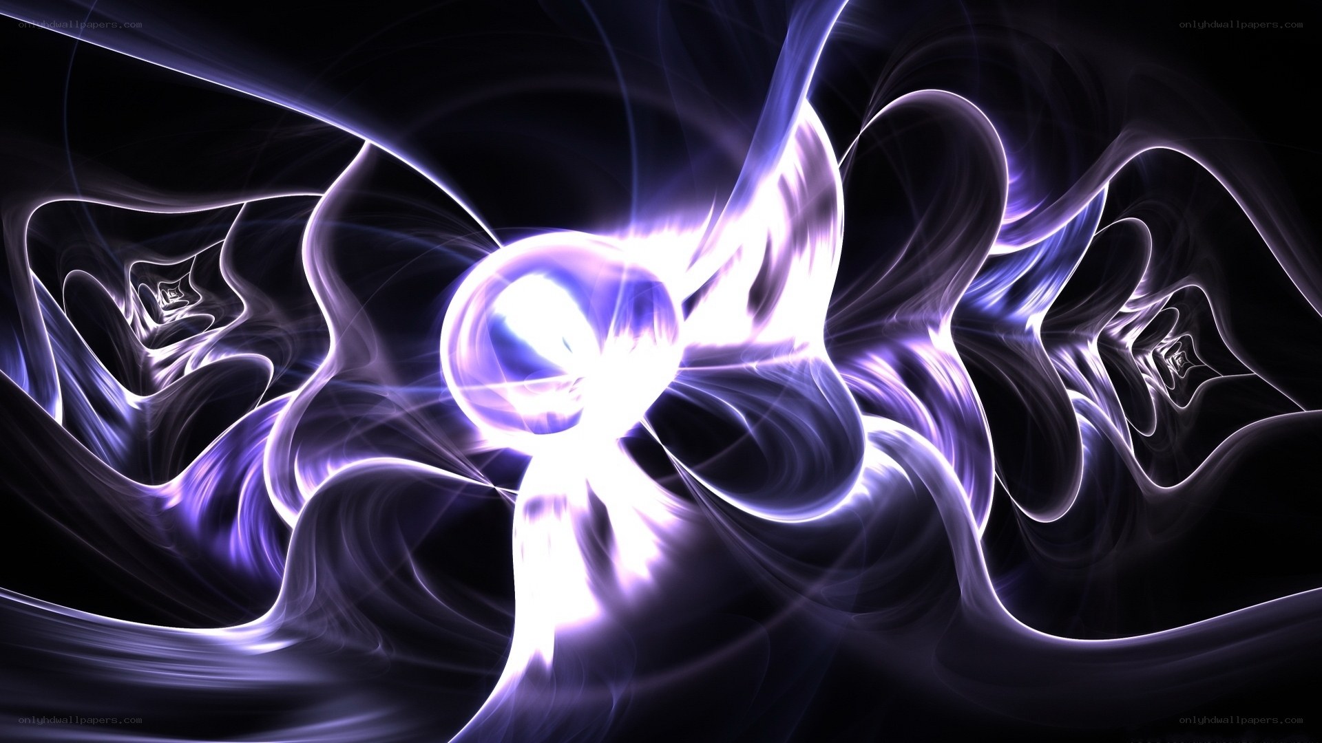 Abstract purple energy flow