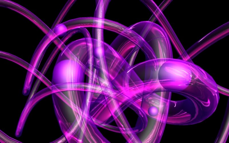 abstract purple energy network