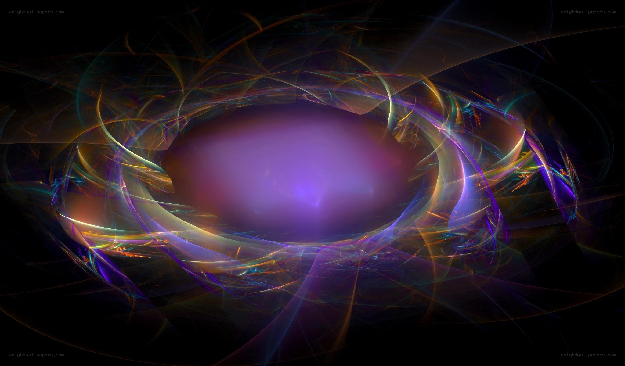 Abstract purple energy vortex