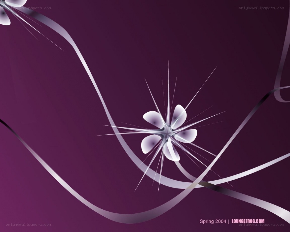 abstract purple floral design