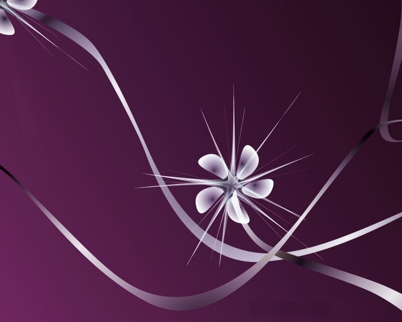 abstract purple floral design