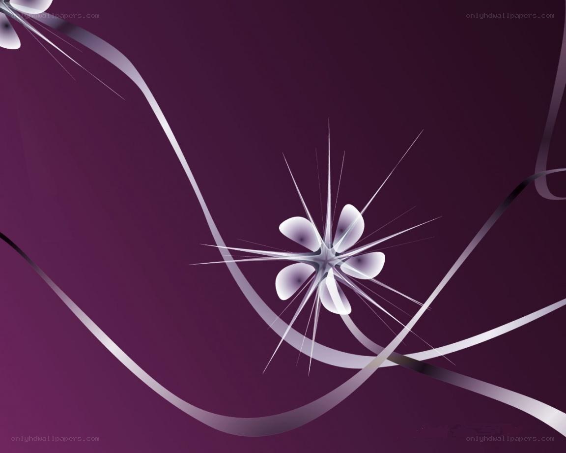 abstract purple floral design