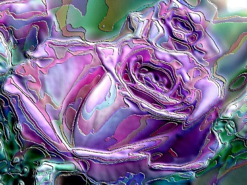 Abstract Purple Flower — Dreamy