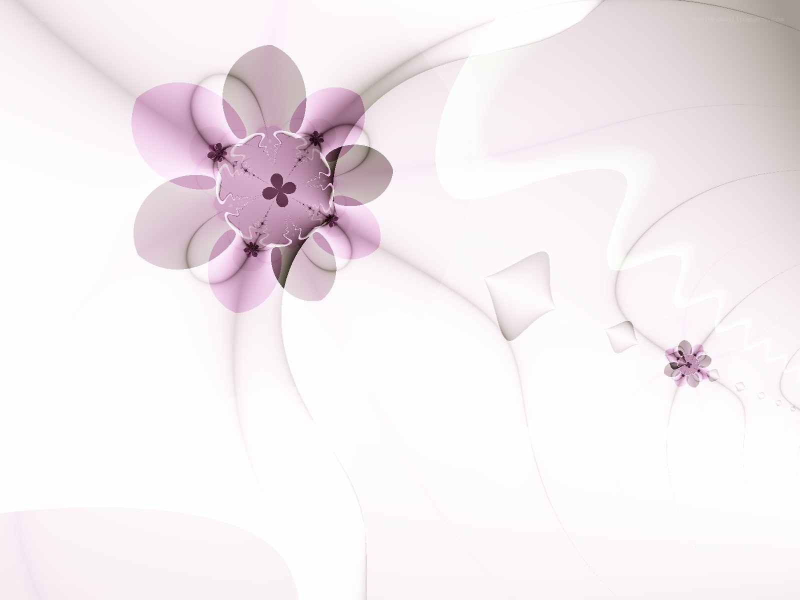 abstract purple flower fractal