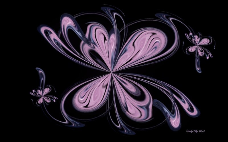 Abstract Purple Flower — Serene