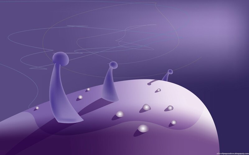 Abstract Purple Forms — Serene