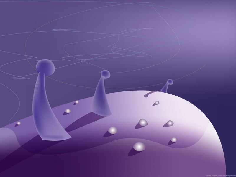 Abstract Purple Forms