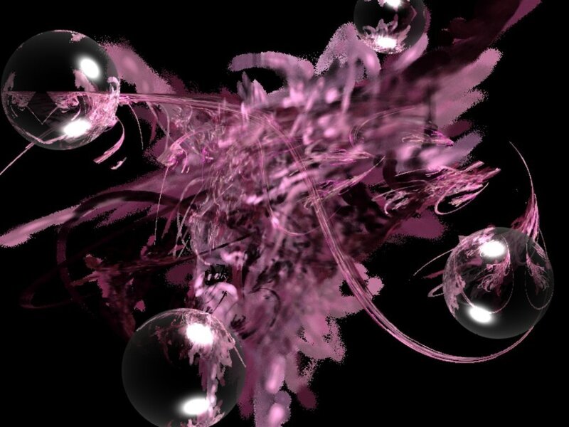 abstract purple fractal art