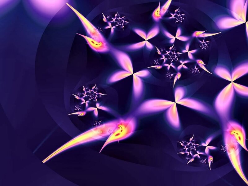 Abstract purple fractal art