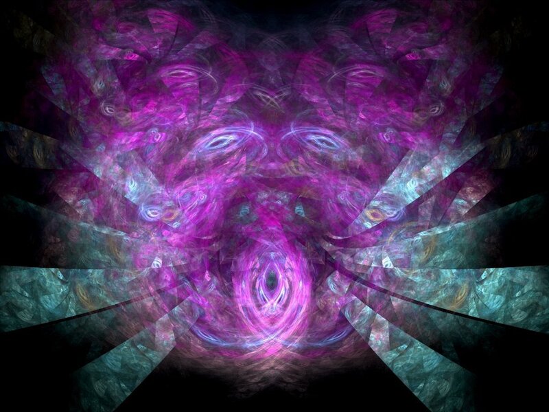 Abstract purple fractal art