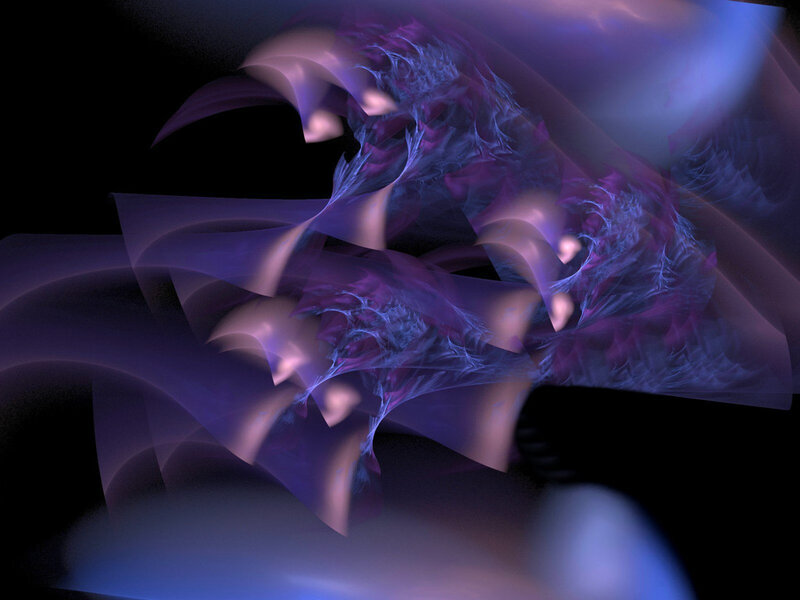 Abstract purple fractal art