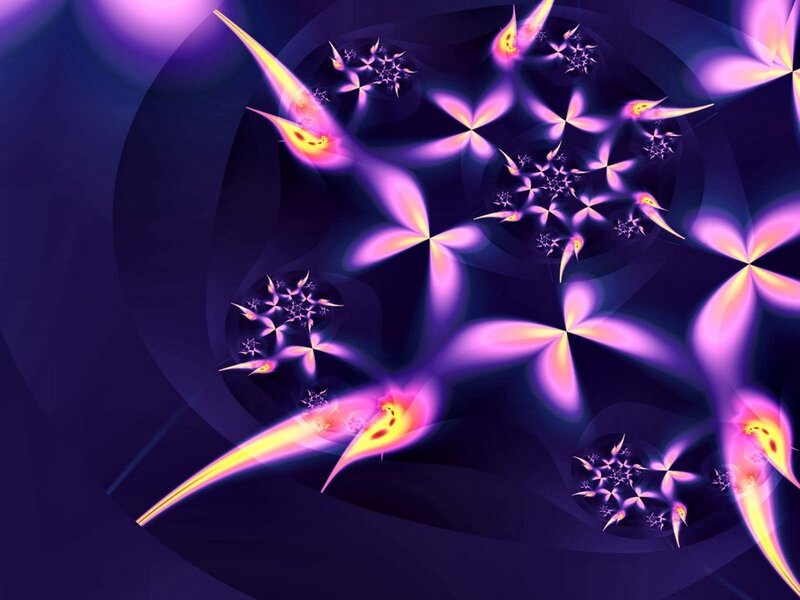Abstract purple fractal art
