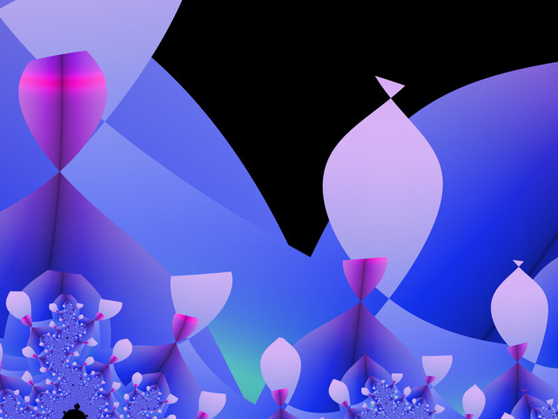 Abstract purple fractal art