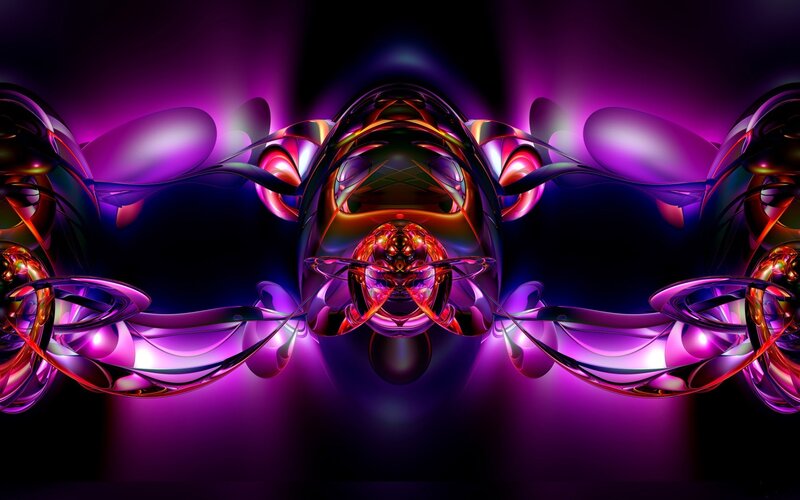 Abstract purple fractal art