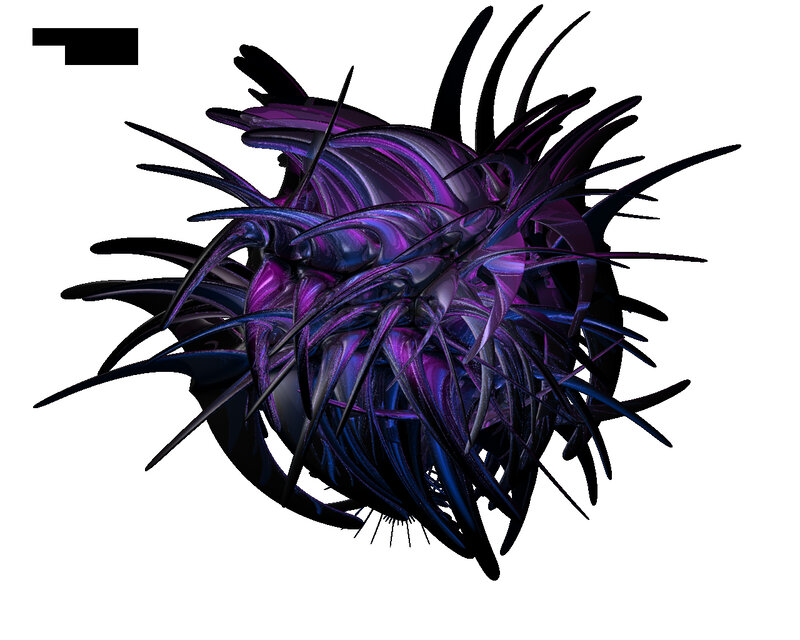 abstract purple fractal design