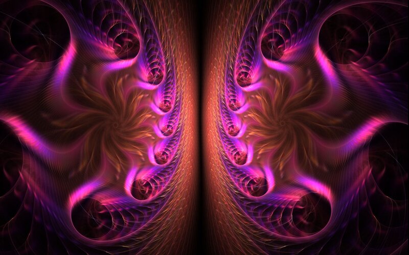 Abstract purple fractal design