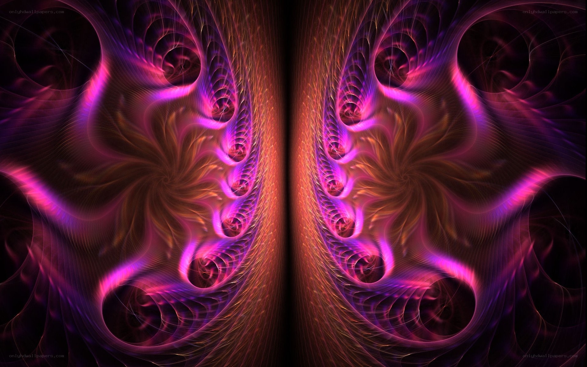 Abstract purple fractal design