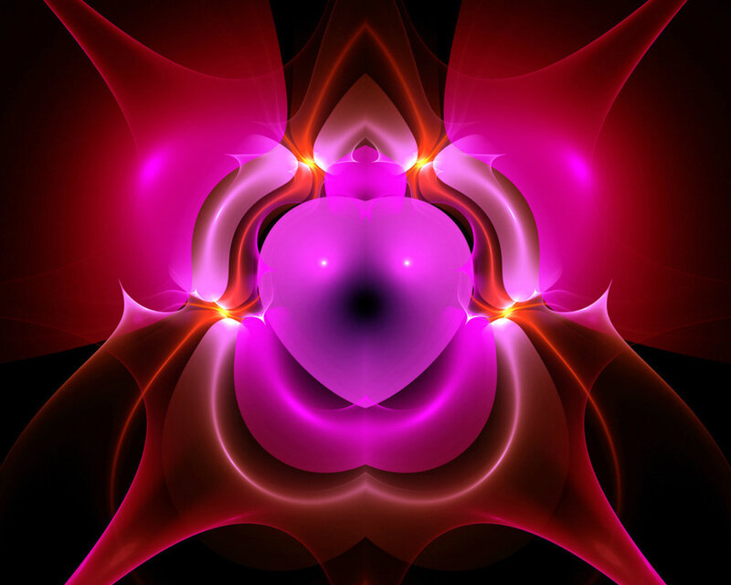 Abstract Purple Fractal — Dramatic
