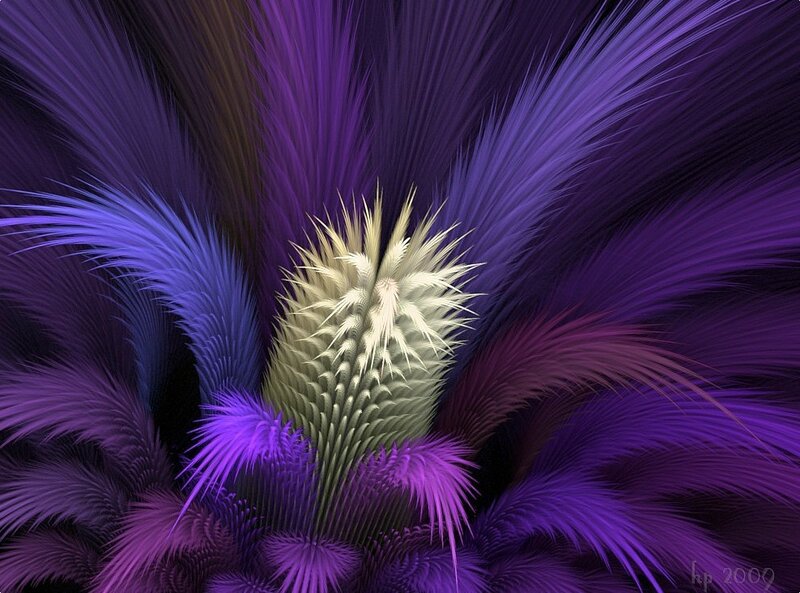 Abstract Purple Fractal — Hypnotic