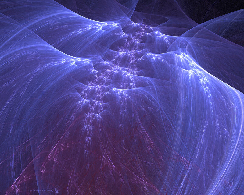 Abstract purple fractal pattern